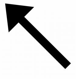 Clipart Arrow Single - Arrow Pointing Northwest ...