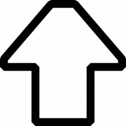 Up Arrow Hollow Outline clip art free vector | Download it ...