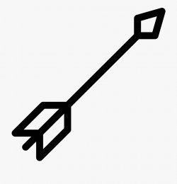 Bow And Arrow Clipart Black And White - Bow Arrow Icon Png ...
