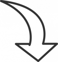 White Curved Arrow PNG, SVG Clip art for Web - Download Clip ...