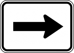 Right Arrow Auxiliary, Black and White | ClipArt ETC