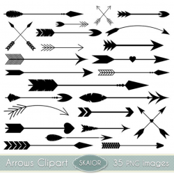 Arrows Clipart Vector Arrows Clip Art Tribal Digital Arrows ...