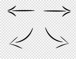 Four black arrows , Arrow , arrow sketch transparent ...