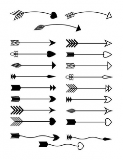 90+ Arrows Clipart Mega Bundle, Tribal Arrow Clipart, Rustic ...