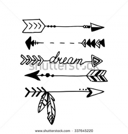 Tribal arrow clipart black and white 5 » Clipart Station