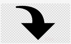 Curved Down Arrow Clipart Arrow Clip Art - Twitter Bird Logo - Free ...