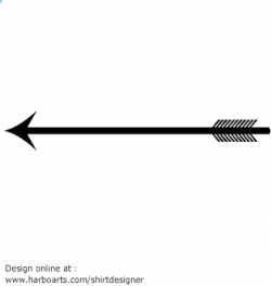 Feather Arrow Silhouette Clipart - Clip Art Library