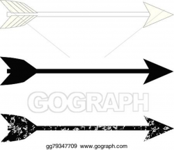 Vector Stock - Bow arrows. Clipart Illustration gg79347709 - GoGraph