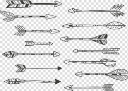 Arrow Calligraphy Drawing , Gray arrow transparent ...