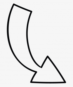 Arrow Down Curve Doodle - Free Transparent PNG Download - PNGkey