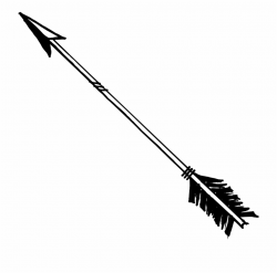Free Bow And Arrow Clipart Black And White, Download Free ...