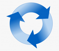 Clip Art Royalty Free Circular Arrow In Blue - Circle Arrows ...