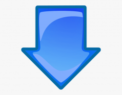Arrow Down Clipart - Blue Arrow Pointing Down #1322172 ...