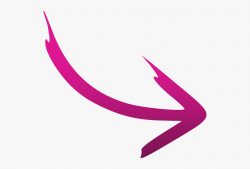 Curved Arrow Purple - Transparent Background Pink Arrow Png ...