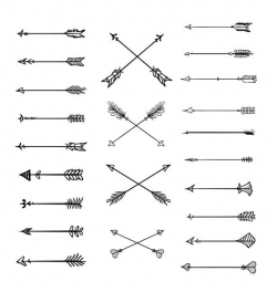 Doodle Tribal Arrows Clipart: 23 vector arrows by ...