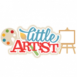 Little Artist SVG scrapbook cut file cute clipart files for ...