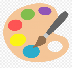 Painting Clipart Paint Palette - Art Emoji Png Transparent Png ...