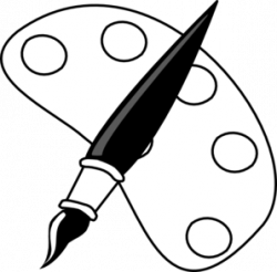 73+ Art Clipart Black And White | ClipartLook