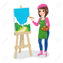 Collection of free Depainter clipart woman painting. Download on UI Ex