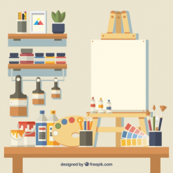 Download for free 10 PNG Artist clipart art studio top ...