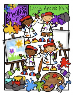 Little Artist Kids {Creative Clips Digital Clipart}