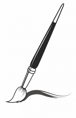 Paintbrush Clipart Utensil - Black Paint Brush Clip Art ...