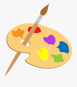 Paintbrush Palette Painting Drawing - Art Clipart ...