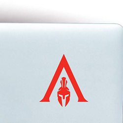 Black Heart Decals & More Assassin\'s Creed Odyssey Logo Vinyl Decal Sticker  | Color: Red | 5\