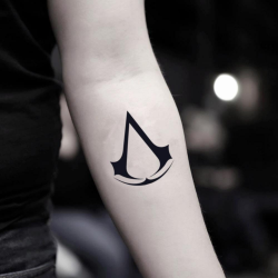 Assassins Creed Temporary Tattoo Sticker (Set of 2)