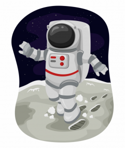 Astronaut Clipart Planet - Moon Walking Clip Art ...