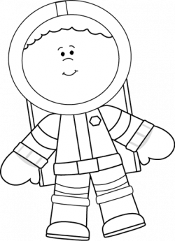 Black and White Little Boy Astronaut | Space preschool ...