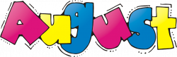 August clipart month year, August month year Transparent ...