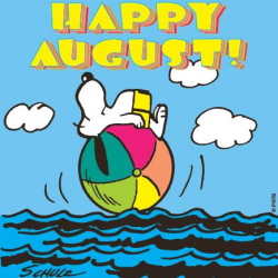 last month of hot... | Beagle | August month, Snoopy, Snoopy quotes