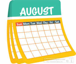 August Calendar Clipart | Free download best August Calendar Clipart ...