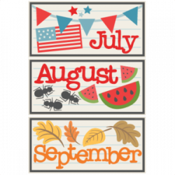 July August September Titles SVG scrapbook cut file cute clipart ...