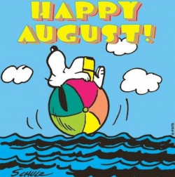 Happy August quotes quote months snoopy august hello august august ...