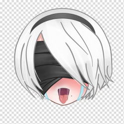 Nier: Automata Anime Fan art, b emoji transparent background ...