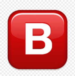 Download ios emoji negative squared latin capital letter b ...