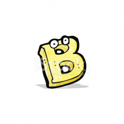 Cartoon Letter B With Eyes Stock Vector - FreeImages.com