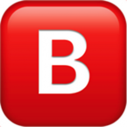 B Emoji Clipart