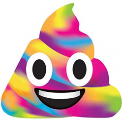 iscream Rainbow Unicorn Poop Emoji Pack of 8 Strawberry Scented Notecards  with Envelopes