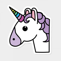 Unicorn Emoji Like. Sticker By Pitygacio Design By Humans