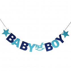 Details about 5X(Baby boy bunting festoon banner baby shower party  decoration M1W6) P4