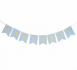 Boy Baby Shower Banner - \