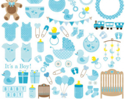 Baby Boy Clipart Blue Baby Boy Clip Art Scrapbook - Clip Art Library