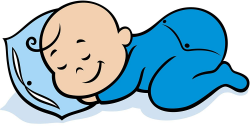 Amazon.com: Sweet Sleeping Baby Gender Reveal Cartoon Art Vinyl ...