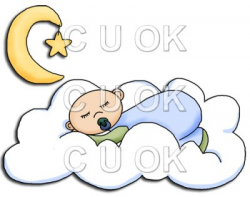 REF172 - Baby Boy Sleeping - £0.17 : Commercial Use Clip Art