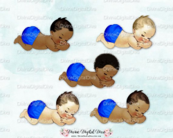 Sleeping Baby Royal Blue Diaper Pants | Baby Boy 3 Skin Tones ...