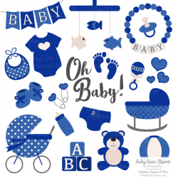 Royal Blue Baby Clipart