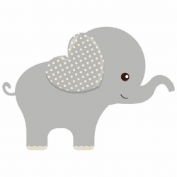 Grey clipart baby elephant - Pencil and in color grey clipart baby ...